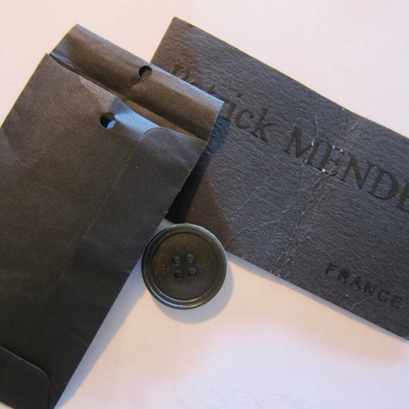 PATRICK MENDES, France, Olive Green Cotton Blend 2 Buttons Blazer - Size 1 - XS - Picture 8 of 8